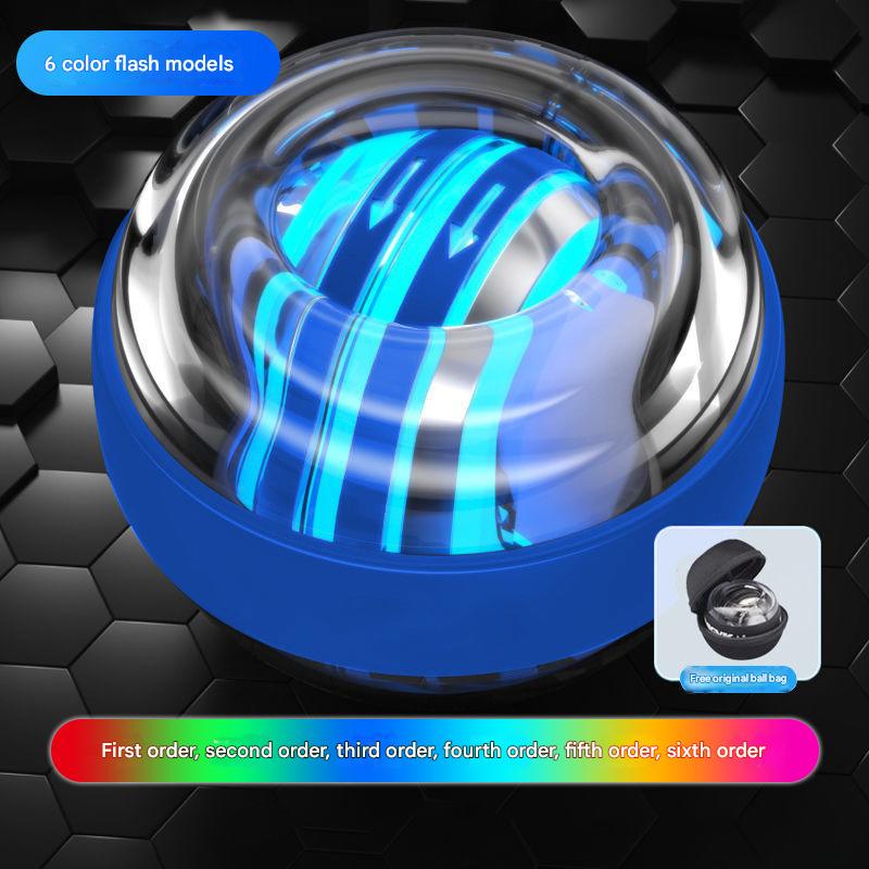 Blue LED Gyro Ball Wrist Power Trainer with Digital Counter and Auto-Start Zinc Alloy Core for Grip Strength and Stress Relief in Australian Homes