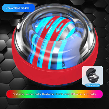 Red LED Gyro Ball Wrist Power Trainer with Digital Counter and Auto-Start Zinc Alloy Core for Grip Strength and Stress Relief in Australian Homes