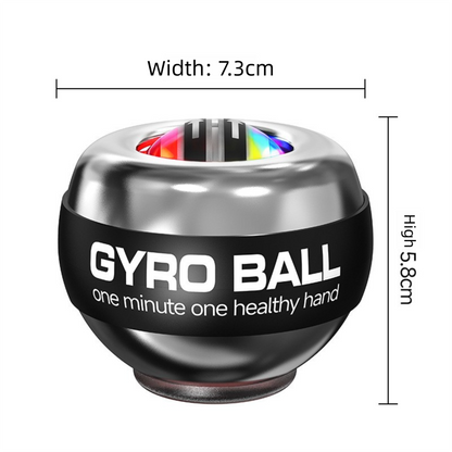 Red LED Gyro Ball Wrist Power Trainer with Digital Counter and Auto-Start Zinc Alloy Core for Grip Strength and Stress Relief in Australian Homes