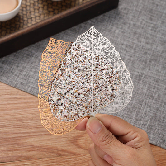 5-PCS Rose gold 304 Stainless Steel Bodhi Leaf Tea Strainer Creative Fine Mesh Tea Filter Infuser for Loose Leaf Tea Australian Home Tea Set Accessory