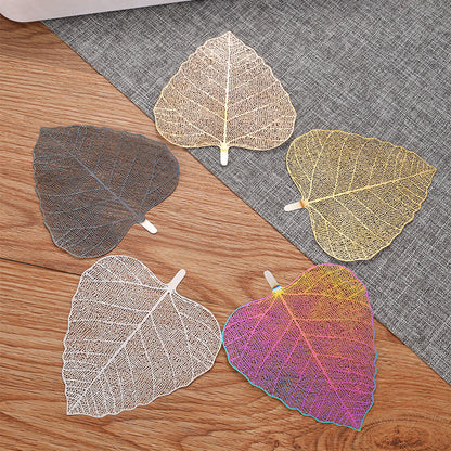 5-PCS Iridescent 304 Stainless Steel Bodhi Leaf Tea Strainer Creative Fine Mesh Tea Filter Infuser for Loose Leaf Tea Australian Home Tea Set Accessory