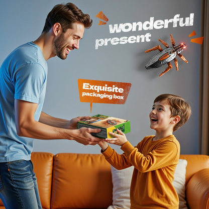 RC Wall Climbing Cockroach Toy Realistic Anti-Gravity Remote Control Bug 360 Stunt Rotation Rechargeable Prank Gift for Kids