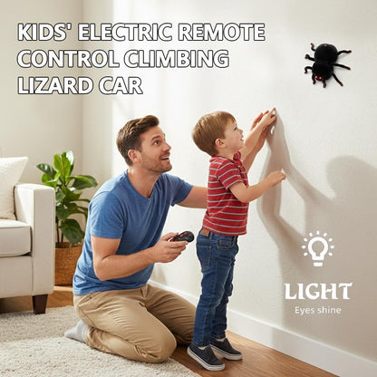 RC Wall Climbing Spider Toy Realistic Fuzzy Tarantula Anti-Gravity Remote Control Prank Bug with LED Eyes Rechargeable Gift for Kids