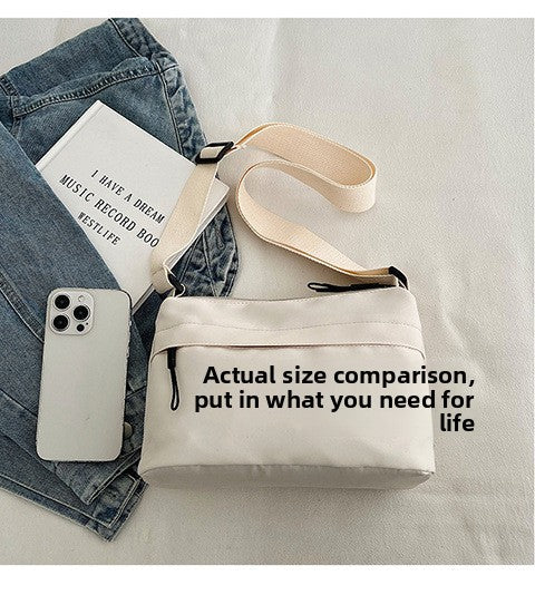 Casual Multi-Pocket Nylon Crossbody Bag Lightweight Shoulder Purse Waterproof Travel Messenger Bag Green