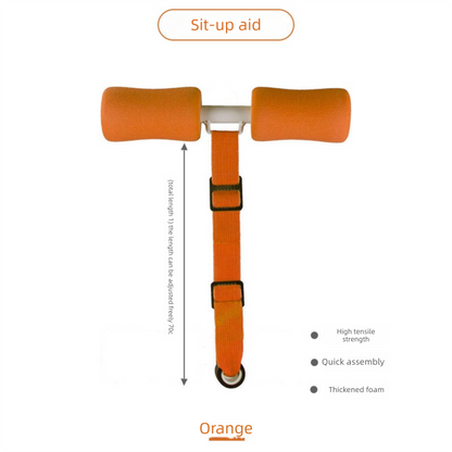 Portable Sit-Up Assistant Bar Door & Bed Anchor Core Trainer Adjustable Ab Workout Equipment Orange