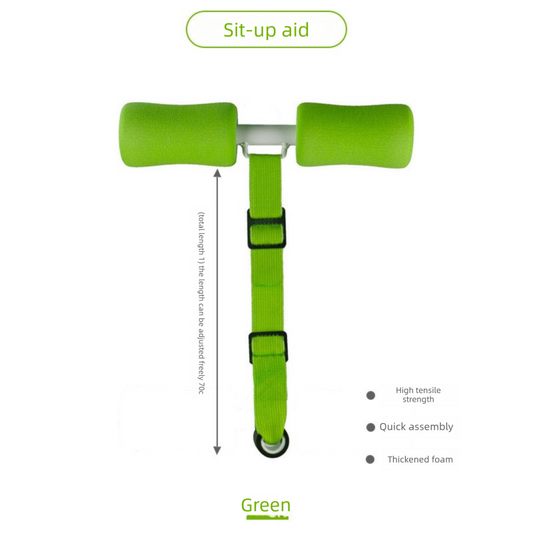 Portable Sit-Up Assistant Bar Door & Bed Anchor Core Trainer Adjustable Ab Workout Equipment Green