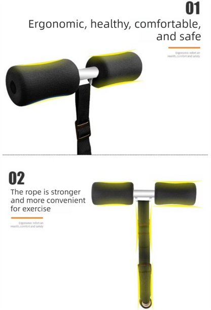 Portable Sit-Up Assistant Bar Door & Bed Anchor Core Trainer Adjustable Ab Workout Equipment Green