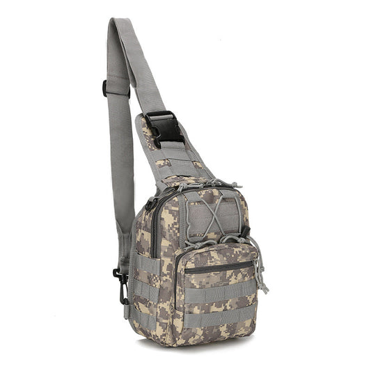 Tactical Sling Bag ACU Camo 600D Waterproof Crossbody Backpack MOLLE EDC Shoulder Pack for Hiking Camping