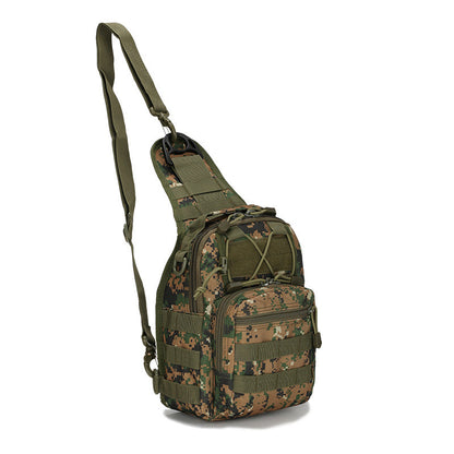 Tactical Sling Bag Jungle Digital Camo 600D Waterproof Crossbody Backpack MOLLE EDC Shoulder Pack for Hiking
