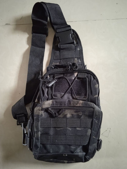 Tactical Sling Bag Multicam Black CP Camo 600D Waterproof Crossbody Backpack MOLLE EDC Shoulder Pack