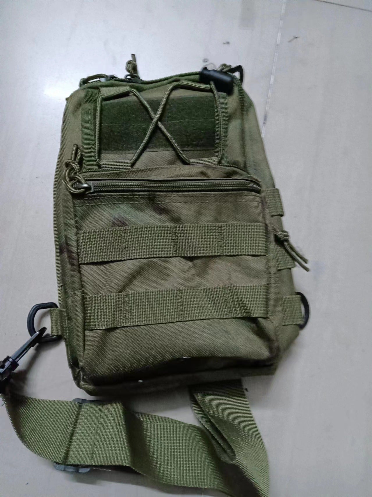Tactical Sling Bag FG Foliage Green Camo 600D Waterproof Crossbody Backpack MOLLE EDC Shoulder Pack