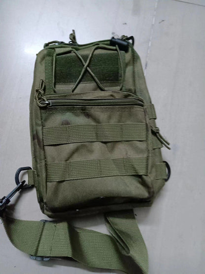 Tactical Sling Bag FG Foliage Green Camo 600D Waterproof Crossbody Backpack MOLLE EDC Shoulder Pack
