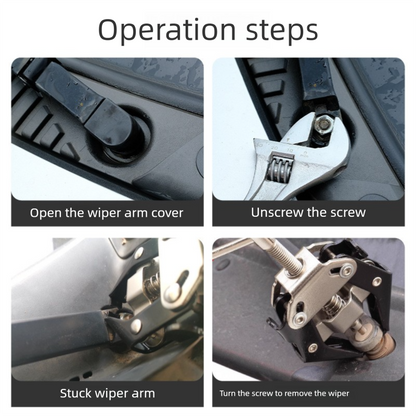 Heavy Duty Adjustable Car Wiper Arm Puller Tool Battery Terminal & Alternator Bearing Remover 9-30mm Opening Universal Windscreen Repair Tool
