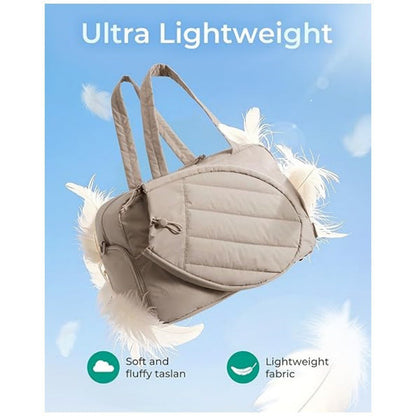 42L Black Tennis & Pickleball Expandable Tote Bag wIth Shoe-Zone & Bottle Side Pocket - Waterproof Gym Bag for Racquets & Paddles
