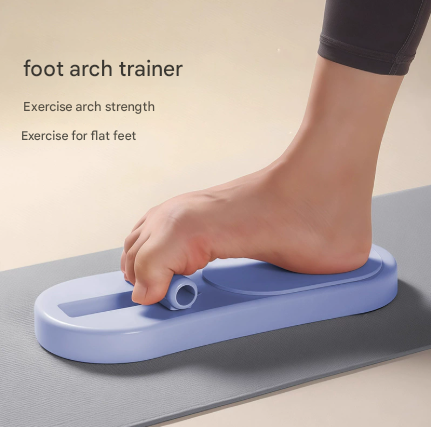Blue Adjustable Foot Arch Trainer Toe Grip Exerciser Spring Resistance Strengthening Tool for Flat Feet & Ballet 29cm