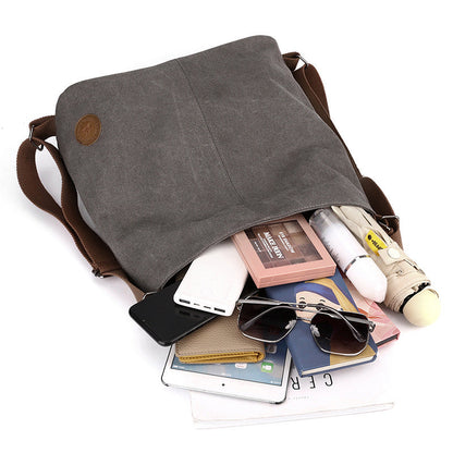 Coffee Versatile 3-in-1 Canvas Backpack and Shoulder Bag Large Capacity Handbag for Women Ideal for Travel School and Everyday Use