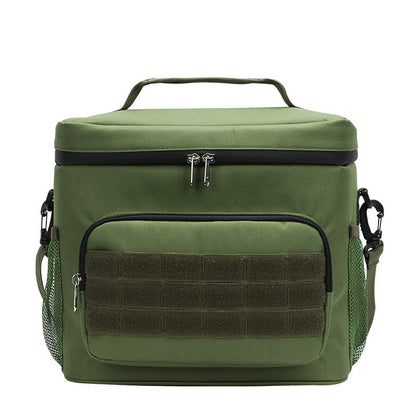 Green Tactical Insulated Camouflage Lunch Bag | Large Capacity Waterproof Oxford Cooler | Portable Thermal Meal Prep Tote for Work and Outdoor