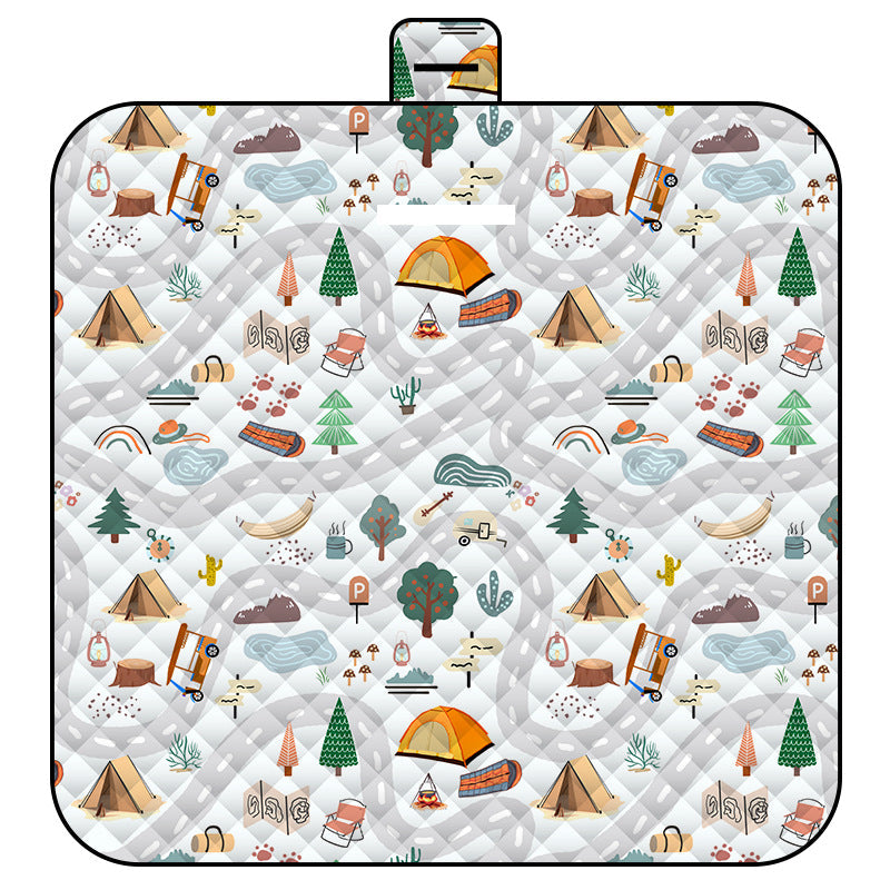 Maze Adventure Thick Waterproof Foldable Picnic Mat - 150x200cm for Camping & Beach