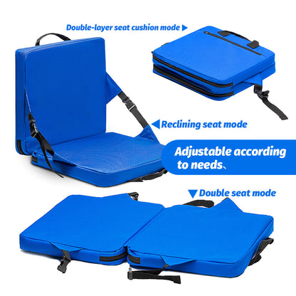 Red Portable Foldable Outdoor Seat â€“ Multi-Functional Stadium & Boat Chair with Carry Handle