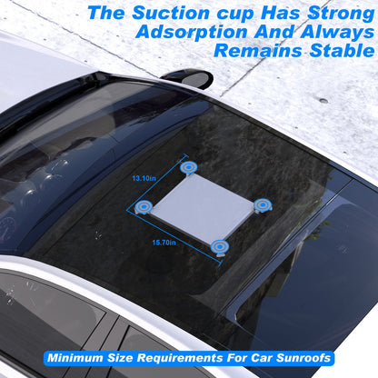 10 Pcs White Heavy-Duty Suction Cup Mount for Starlink Mini - All-Weather Car, RV & Boat Bracket