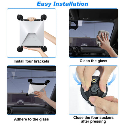 10 Pcs Black Heavy-Duty Suction Cup Mount for Starlink Mini - All-Weather Car, RV & Boat Bracket