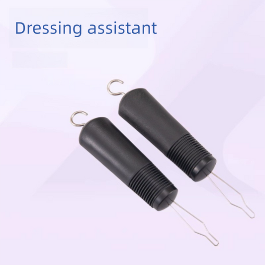 2 Pcs Black Dressing Aid Tool â€“ Button & Zipper Assistant for Elderly and People with Limited Mobility