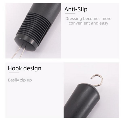 2 Pcs (Black and Grey) Dressing Aid Tool â€“ Button & Zipper Assistant for Elderly and People with Limited Mobility