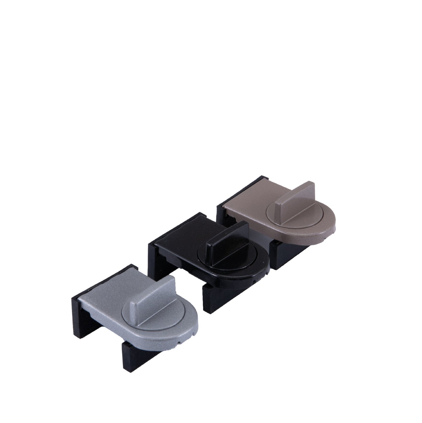 3 Pcs Grey Window Lock & Door Limiting Device â€“ Multi-Functional, No-Drill Safety Lock for Sliding Windows and Doors