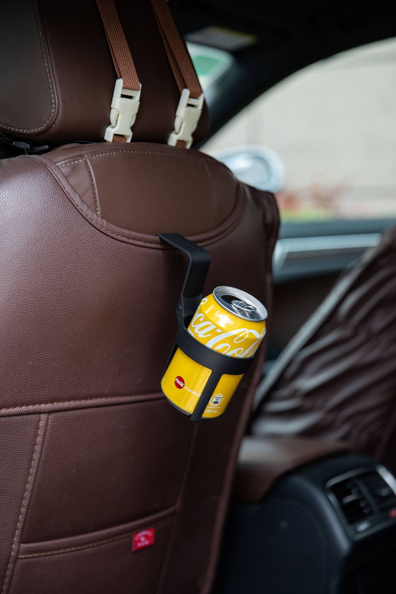 White Car Cup Holder â€“ Universal Vehicle Drink Organizer, Portable Beverage Rack (Set of 4)