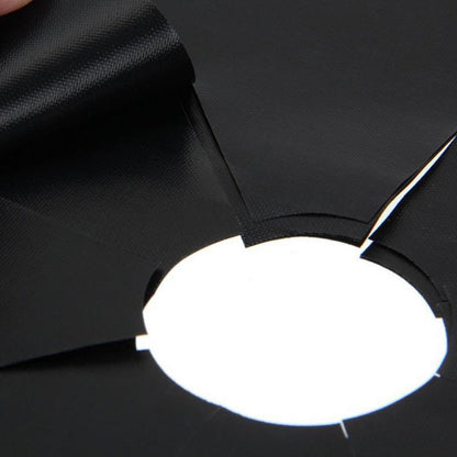 10 Pcs Black Heat-Resistant Gas Stove Mat â€“ Non-Stick Teflon Coated Fiberglass Protector for Cooktops (270mm Ã— 270mm)