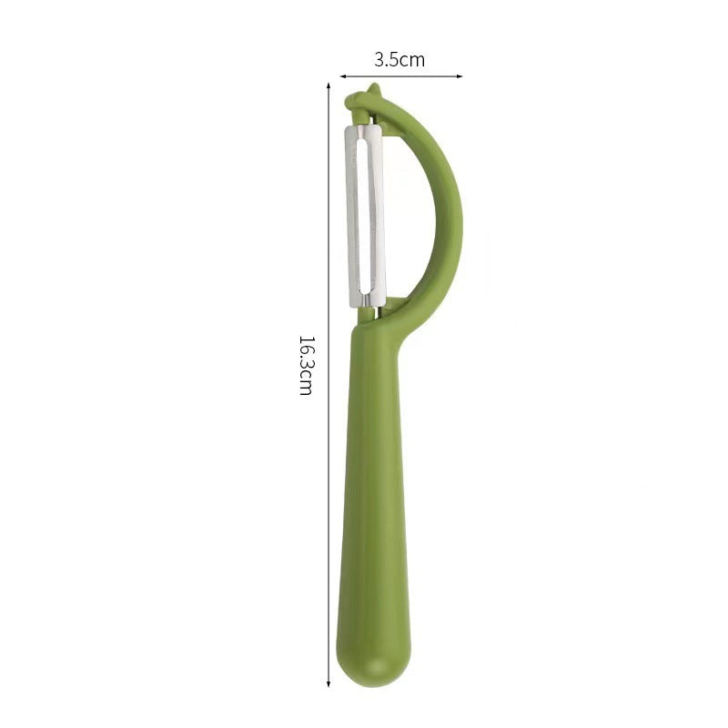 2 Pcs Green Multi-Functional Vegetable & Fruit Peeler â€“ Stainless Steel Blade with Ergonomic PP Handle (60g)