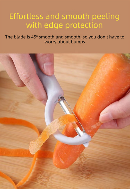 2 Pcs Green Multi-Functional Vegetable & Fruit Peeler â€“ Stainless Steel Blade with Ergonomic PP Handle (60g)