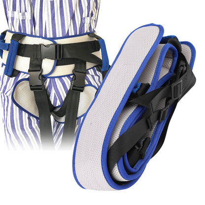 Size L Blue Rehabilitation Support Waist Belt â€“ Gait Assistance & Transfer Aid for Elderly, Post-Stroke, and Mobility-Impaired Users