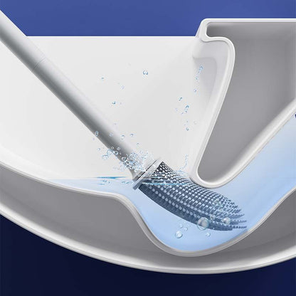 Black Wall-Mountable Toilet Brush Set â€“ Soft-Tip 360Â° Cleaning System
