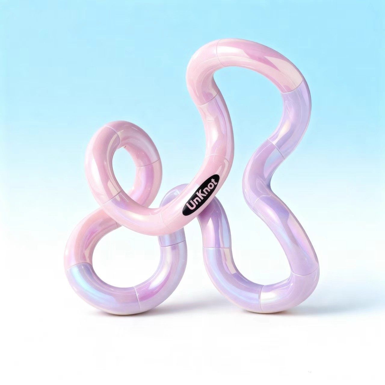 Light Purple Thermochromic Twist Toy â€“ Sensory Stress-Relief Fidget Tool (TPU + Thermochromic Gel)
