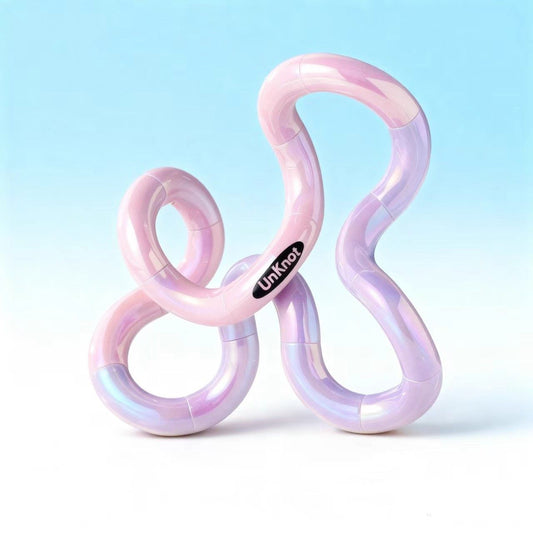 Light Purple Thermochromic Twist Toy â€“ Sensory Stress-Relief Fidget Tool (TPU + Thermochromic Gel)