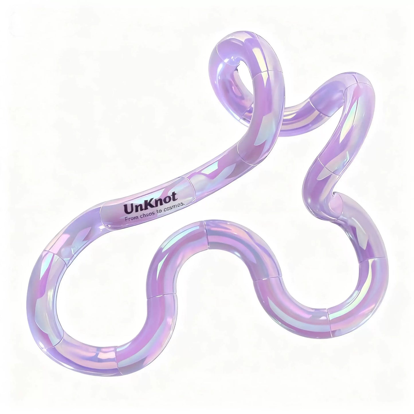 Light Purple Thermochromic Twist Toy â€“ Sensory Stress-Relief Fidget Tool (TPU + Thermochromic Gel)
