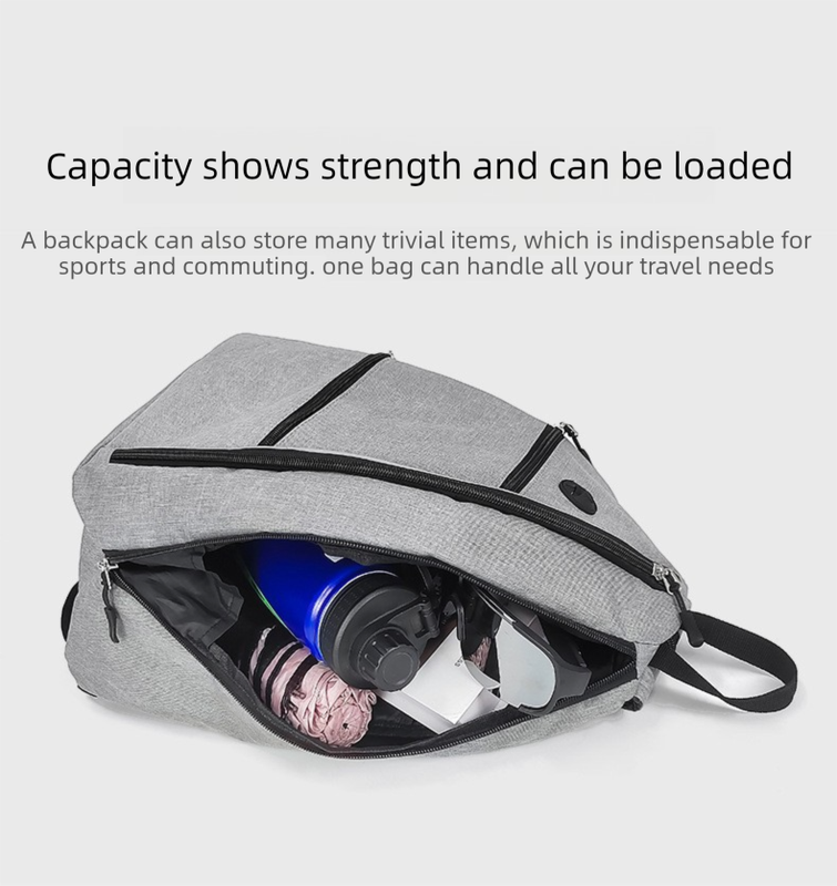 Beige Pickleball Multi-Sport Backpack â€“ Oxford Fabric, Dual-Carry, Smart-Organized