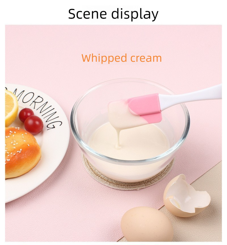 7 Pcs Colorful Detachable Silicone Spatula - Food Grade Heat Resistant Baking Scraper for Cream, Jam & Batter - Easy Clean Kitchen Tool for Home Bakers & Cooking Enthusiasts