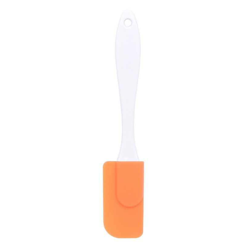7 Pcs Orange Detachable Silicone Spatula - Food Grade Heat Resistant Baking Scraper for Cream, Jam & Batter - Easy Clean Kitchen Tool for Home Bakers & Cooking Enthusiasts