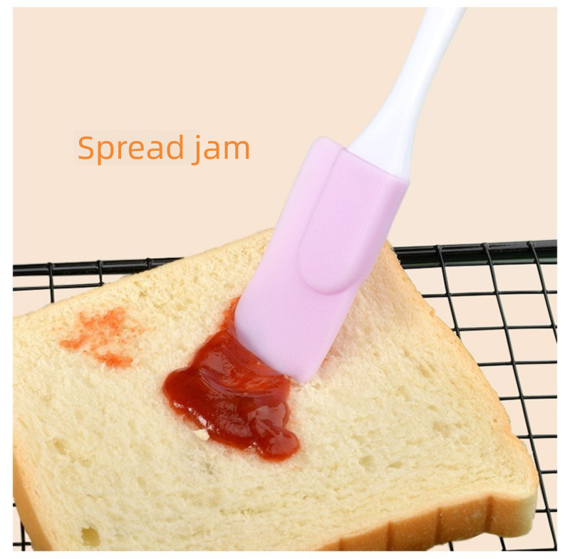 7 Pcs Orange Detachable Silicone Spatula - Food Grade Heat Resistant Baking Scraper for Cream, Jam & Batter - Easy Clean Kitchen Tool for Home Bakers & Cooking Enthusiasts