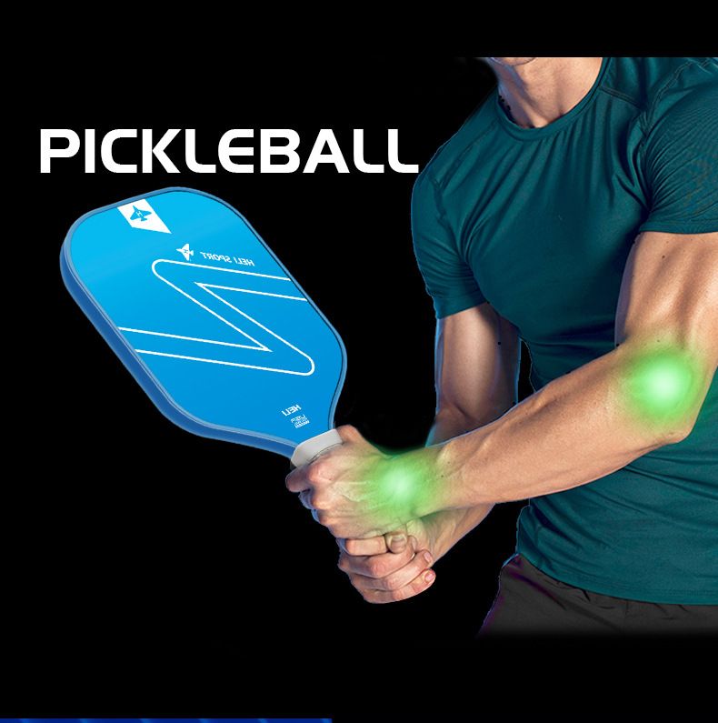 Blue Gradient Pickleball Paddle Set -  Fiberglass Paddles with PP Honeycomb Core, 2 Paddles 4 Balls & Carry Bag