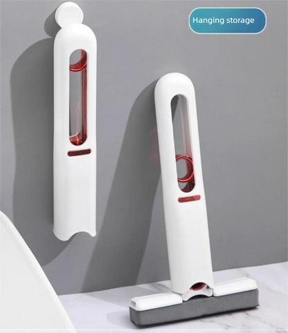 Mini Handheld Sponge Mop – Self-Squeezing, No-Touch Cleaning with 4 Replaceable Heads for Kitchen, Bathroom & Desktop