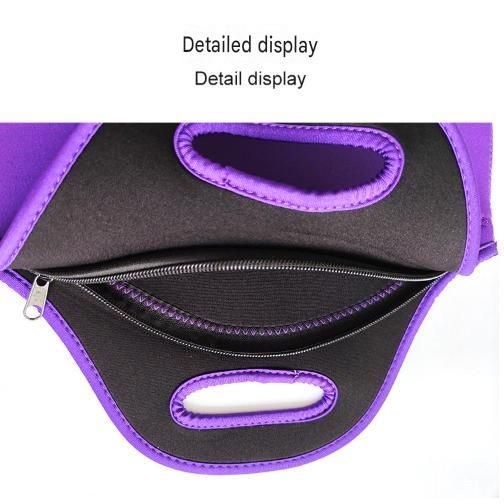 Black Reusable Neoprene Insulated Lunch Bag â€“ Waterproof Thermal Tote for Work, School & Picnics (30x17x30cm)