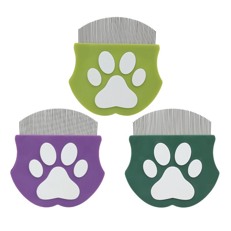 2 Pcs Light Green Gentle Pet Face & Flea Comb â€“ Mini Grooming Tool for Cats & Dogs with Rounded Teeth