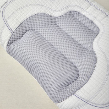 Adjustable Height Air Chamber Pillow - 48 x 74 cm Polyester Fibre Neck Support Pillow with Breathable Design for Personalised Adult Sleep Comfort