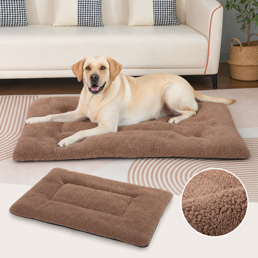 Self-Warming Pet Blanket for Dogs and Cats - Polyester M Size 45 x 70 x 5 cm - Thick Winter Comfort Mat, Portable Bed Liner for Home Travel and Crates