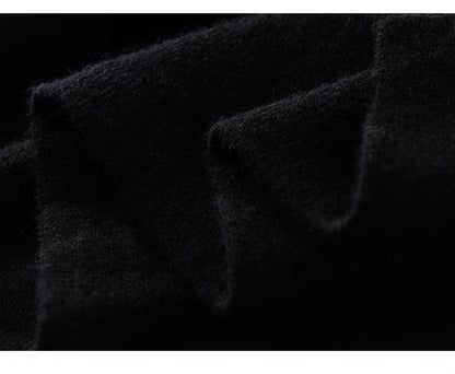 Black Women's Winter Shawl Wrap - 140 x 56 cm Polyester Two Way Knitted Cape Scarf, Warm Lightweight Layer for Everyday Outfits, Work and Travel