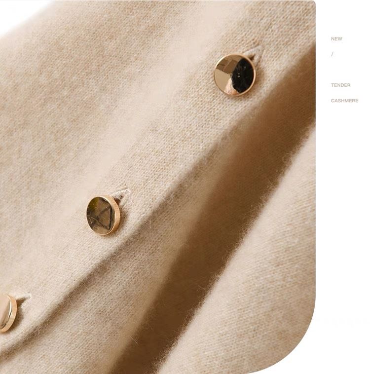 Khaki Women's Winter Shawl Wrap - 140 x 56 cm Polyester Two Way Knitted Cape Scarf, Warm Lightweight Layer for Everyday Outfits, Work and Travel