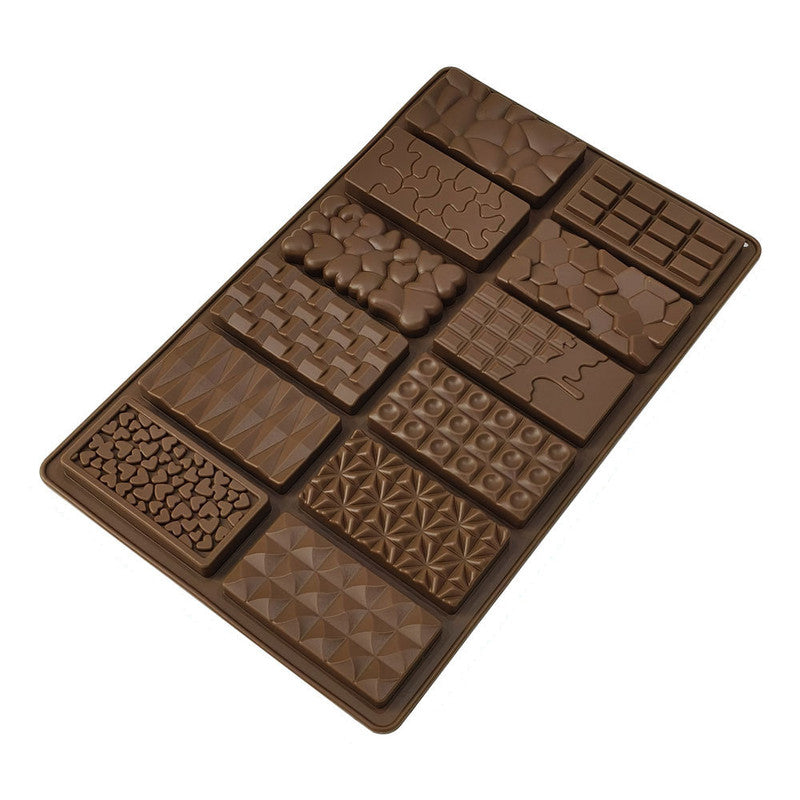 2-Piece Dubai Rectangle Chocolate Silicone Mold Set – Food-Grade, Easy Release, Heat-Resistant Baking Molds for Chocolate, Candy, and Cake(12-in-1)